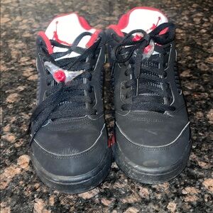 Jordan 5  Black and Red